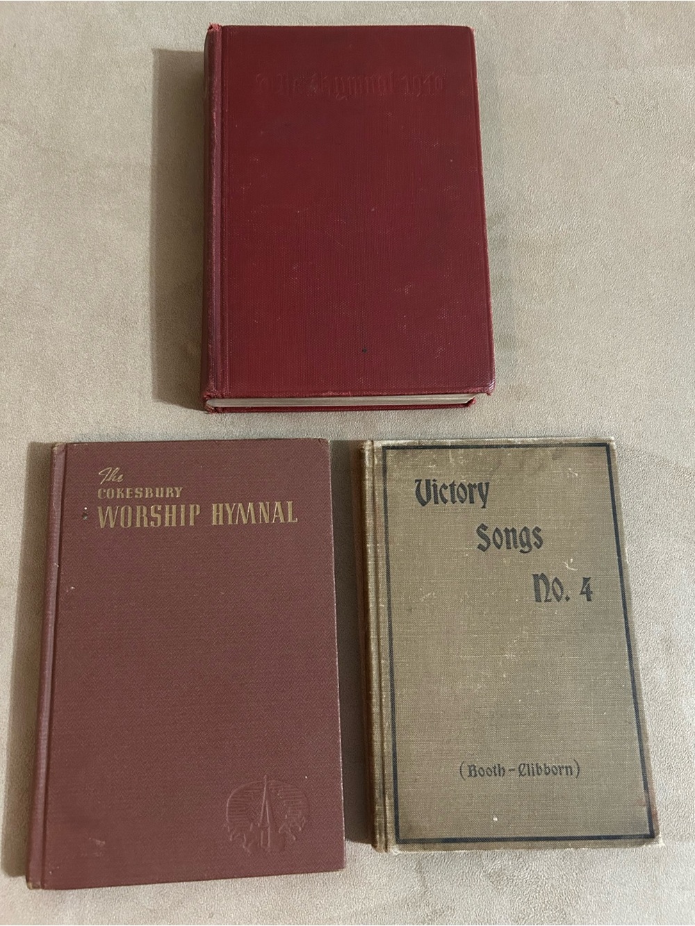 Hymnal 1940, Cokesbury Worship, Victory Songs No 4 Vintage Hymnal Books